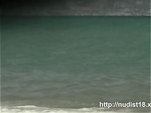 naturist beach voyeur shoots nude honies sunbathing